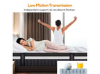 Matelas King 14 dans une boîte, ressorts hybrides, mousse à mémoire de forme, fermeté moyenne avec CertiPUR-US, antisensibilité, blanc