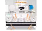 Matelas King 14 dans une boîte, ressorts hybrides, mousse à mémoire de forme, fermeté moyenne avec CertiPUR-US, antisensibilité, blanc