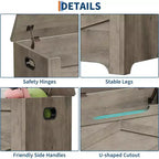 Coffre de rangement de 99,06 cm, Banc de rangement en bois avec charnières de sécurité, Montage facile, Grand banc à chaussures pour entrée, salon, chambre.