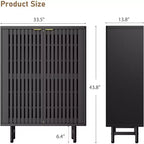 Meuble à chaussures en bois à 6 niveaux avec portes persiennes, étagère à chaussures étroite autoportante, meuble de rangement pour entrée, peut contenir 24 paires de chaussures, mobilier de couloir moderne.