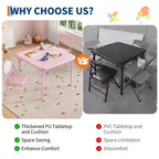 Ensemble table et chaises pliantes Acekool pour enfants, ensemble de table d'activités 3 ou 5 pièces pour garçons et filles pour salle à manger, garderie, salle de classe