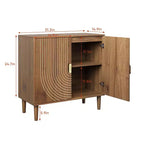 Meuble à chaussures avec 2 tiroirs basculants, meuble de rangement pour chaussures dissimulé en noyer de 23,6 po avec design cannelé, meuble organisateur de chaussures autoportant