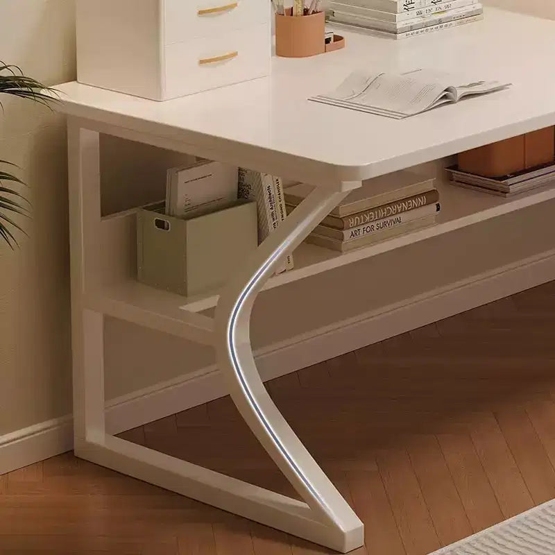 Bureau d'ordinateur compact de 79 cm, bureaux à domicile, petit bureau pour chambre, table de travail/étude, table d'ordinateur moderne pour étude/travail