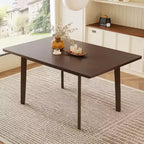 PexFix Table à manger rustique de ferme, cadre en bois massif, table à manger moderne minimaliste pour cuisine, salle à manger, salon