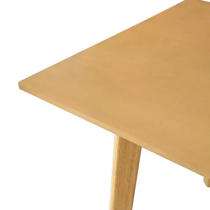PexFix Table à manger rustique de ferme, cadre en bois massif, table à manger moderne minimaliste pour cuisine, salle à manger, salon