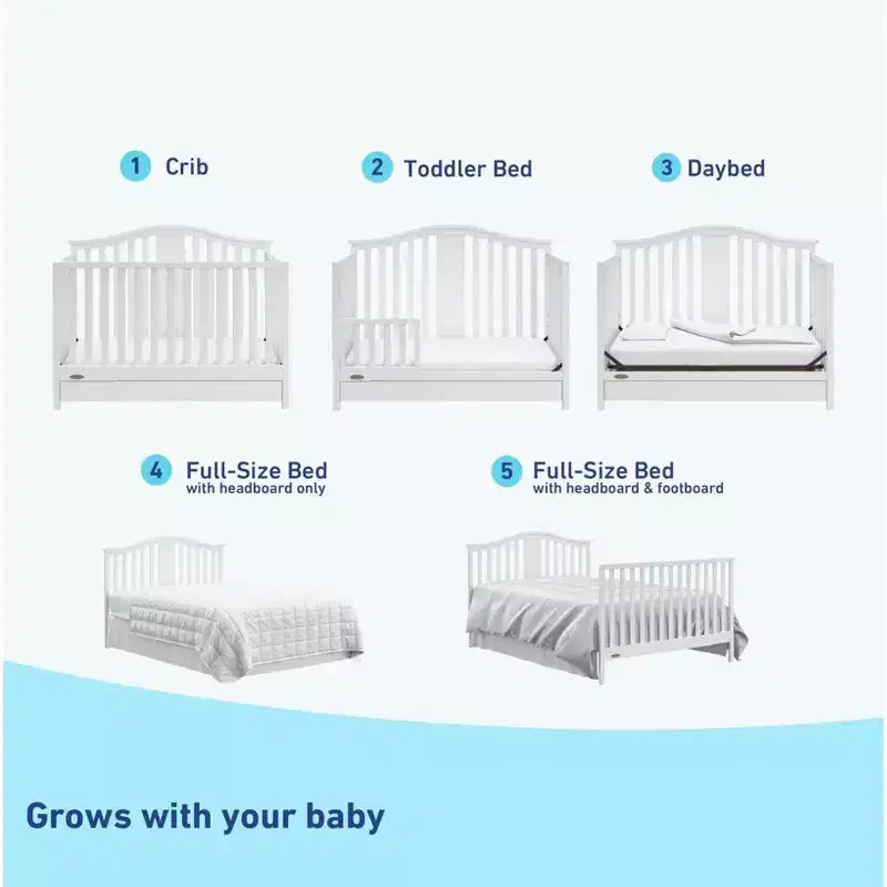Lit de bébé convertible 4-en-1 Graco Solano avec tiroir