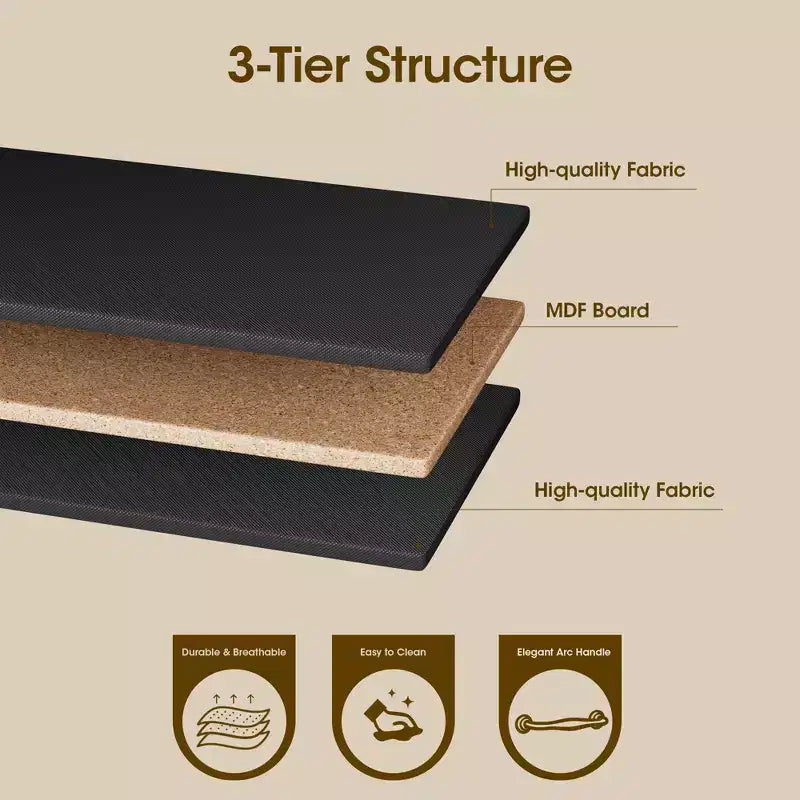 Commode en Tissu à 10 Tiroirs, Meuble de Rangement Noir Large pour Téléviseur de 50 Pouces, Meuble TV pour Chambre, Salon, Couloir et Entrée