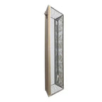 Miroir Mural Carré Argent Antique 60x60 cm avec Accents Floraux
