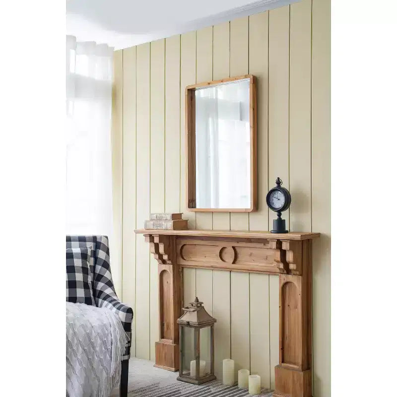 Miroir mural rectangulaire en bois 24 x 36 pouces