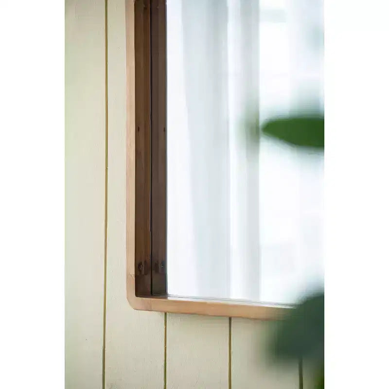 Miroir mural rectangulaire en bois 24 x 36 pouces