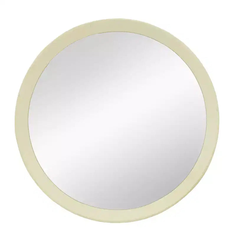 20 Inch Round Mango Wood Wall Mirror