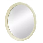 Miroir Mural Rond en Bois de Mangue de 20 Pouces