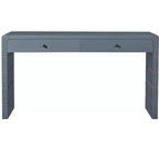 Table console incurvée Clihome avec rangement, table d'entrée en bois avec 2 tiroirs, tables consoles rustiques de style fermier pour entrée, couloir, salon