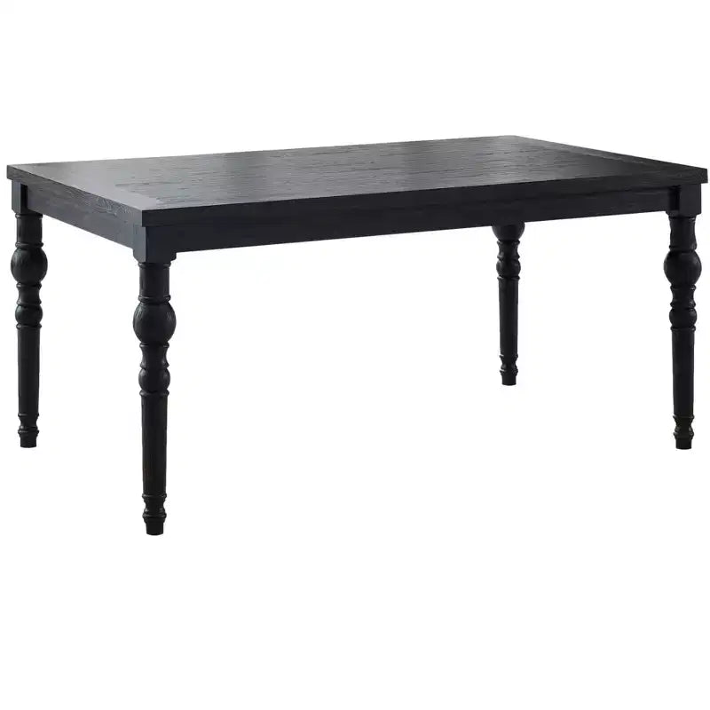 Table à manger en bois traditionnel GDFStudio Ashford avec pieds tournés