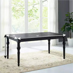 Table à manger en bois traditionnel GDFStudio Ashford avec pieds tournés