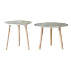 Lot de 2 tables d'appoint décoratives