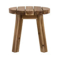 Round Solid Wood Side Table D16x16