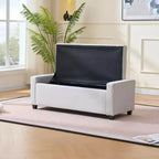 Banc de rangement gigogne capitonné Okak Modern, banc à chaussures rembourré pour chambre à coucher, couloir