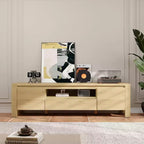 55 TV Stand with Doors and Cabinet, Farmhouse Entertainment Center, Entertainment Stand for TVs Up to 60, TV Console for Living Room, Bedroom
