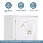 GDFStudio Meuble de Rangement de Salle de Bain Autonome Moderne en Bois Avery avec Tiroirs et Étagère Réglable