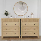 COZONY Commode Verticale 31.5W, Commode Haute en Bois Cannelé avec Tiroirs Coulissants Lisses, Commode à Tiroirs à Onde Unique