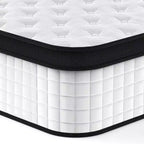Matelas hybride King Size 30 cm, Moelleux Ferme, Ressorts ensachés individuels, Mousse à mémoire de forme CertiPUR-US