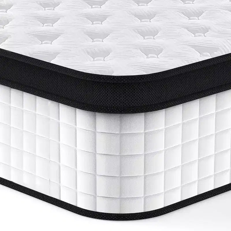 Matelas hybride King Size 30 cm, Moelleux Ferme, Ressorts ensachés individuels, Mousse à mémoire de forme CertiPUR-US