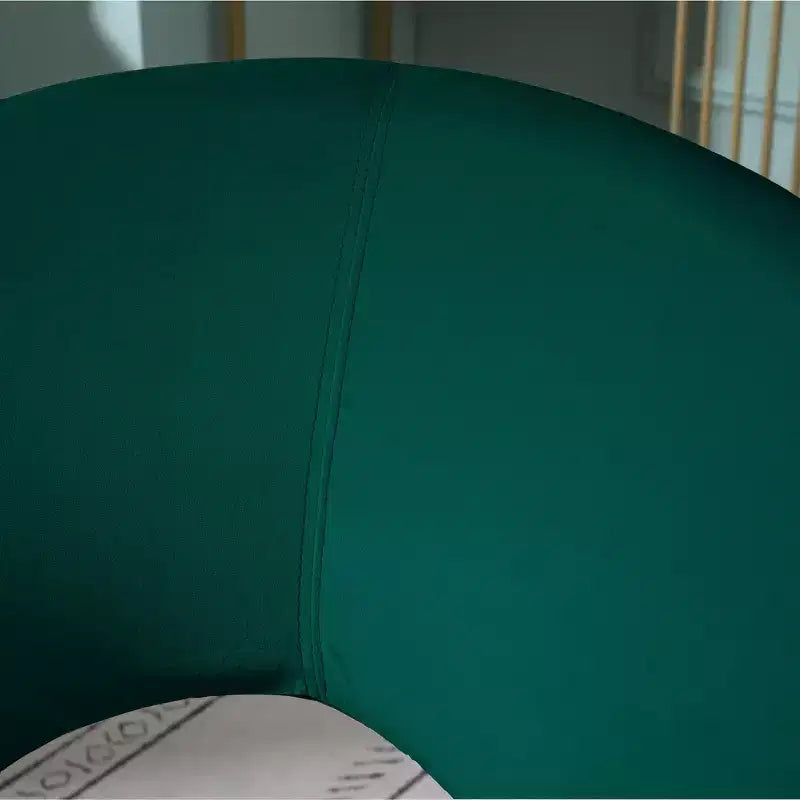 Fauteuil d'appoint en velours soyeux TUYOHW, fauteuil de salon avec base traîneau en métal doré, dossier incurvé, fauteuil moderne pour salon, chambre à coucher