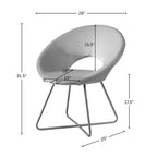 Fauteuil d'appoint en velours soyeux TUYOHW, fauteuil de salon avec base traîneau en métal doré, dossier incurvé, fauteuil moderne pour salon, chambre à coucher