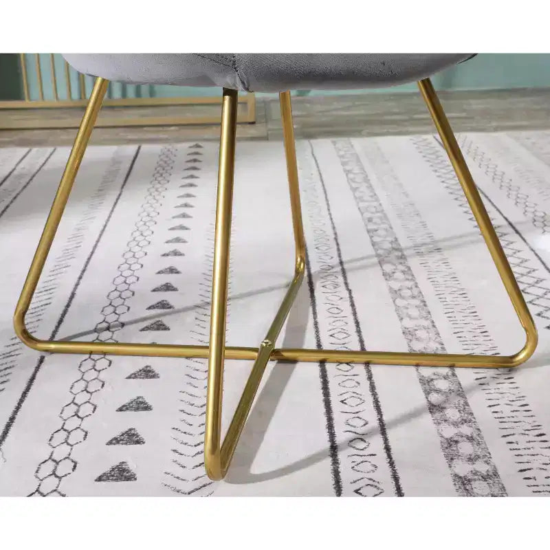 Fauteuil d'appoint en velours soyeux TUYOHW, fauteuil de salon avec base traîneau en métal doré, dossier incurvé, fauteuil moderne pour salon, chambre à coucher