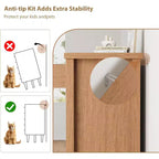 Commode 5 tiroirs GustoWave pour chambre et salon - Commode moderne en bois avec design en V, Marron
