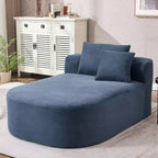 Okak Canapé-lit sans accoudoirs surdimensionné moderne, chaise longue en velours côtelé pour salon, appartement