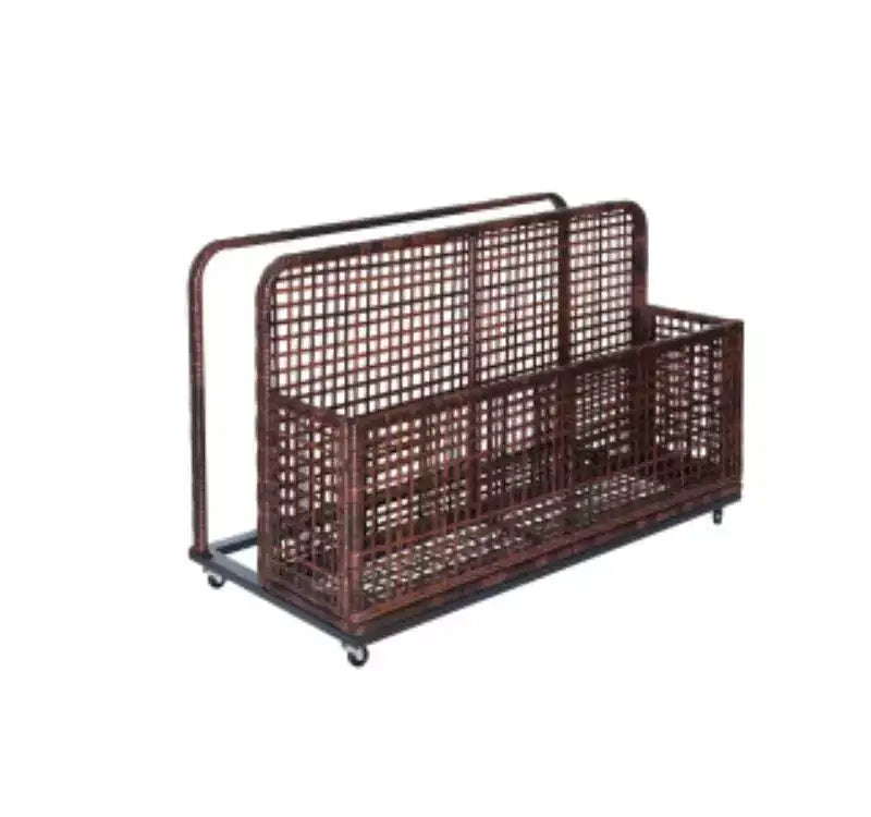 T8031 Étagère de rangement extérieure simple niveau pour piscine, PE + fer,