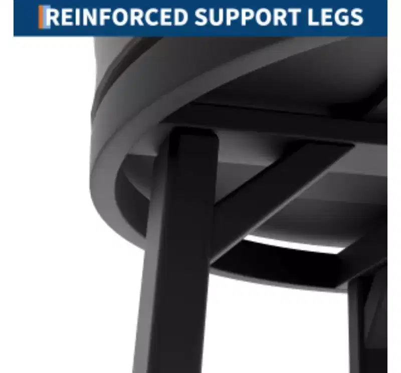 Tabourets de bar pivotants, Fer + MDF, 2 pièces