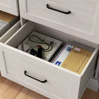 Commode de Rangement Large Rustique Hitow 9 Tiroirs 70,9" de Large pour Salon, Meuble TV, Organisateur de Chambre à Coucher