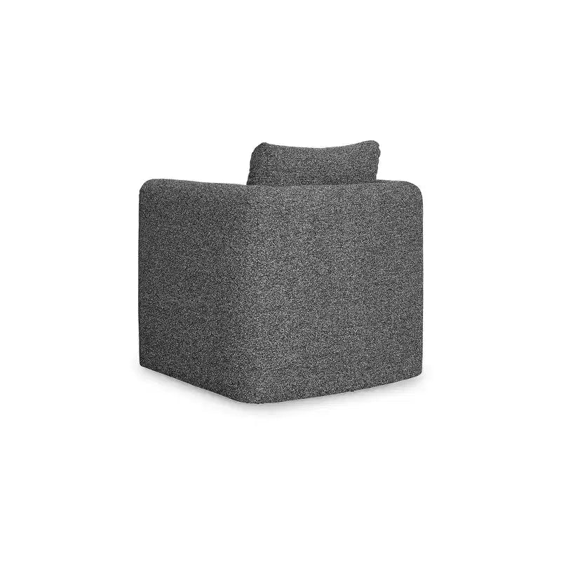 Signature Design by Ashley Vreni, Fauteuil d'appoint et repose-pieds, Noir anthracite, Meuble d'appoint compact pour salon, Rembourrage en polyester