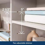 Tête de lit bibliothèque en bois moderne GDFStudio Tetsuya pour lit double/grand lit avec compartiment de rangement spacieux