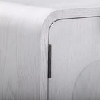 Meuble mural moderne Tenley Teamson Home avec rangement, étagère réglable et poignées encastrées