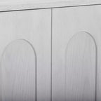 Meuble mural moderne Tenley Teamson Home avec rangement, étagère réglable et poignées encastrées