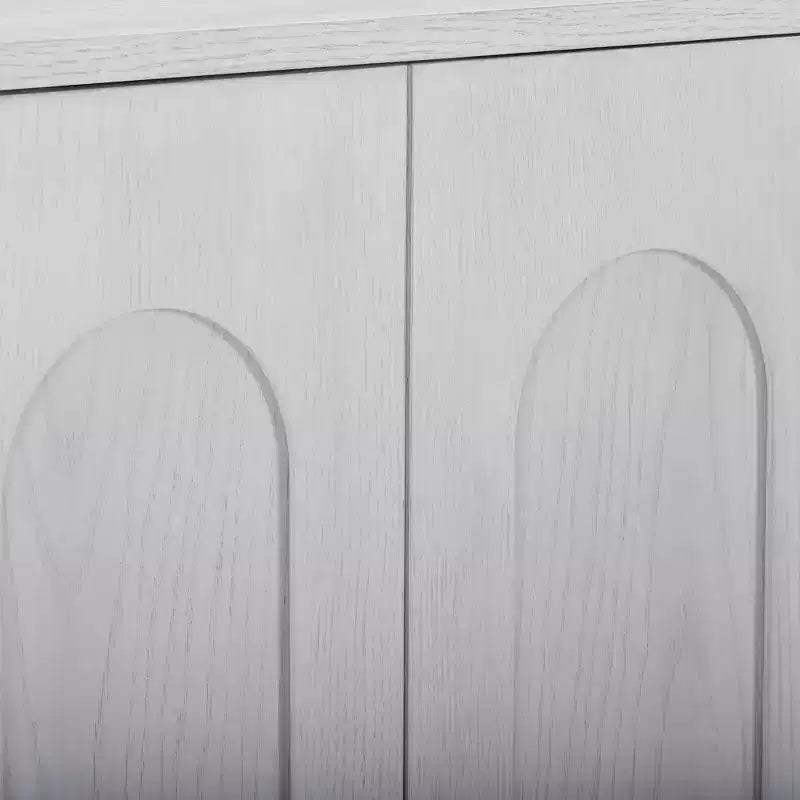 Meuble mural moderne Tenley Teamson Home avec rangement, étagère réglable et poignées encastrées