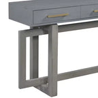 TUYOHW Console moderne avec 3 tiroirs de rangement, table d'entrée extra longue de 145 cm pour entrée, couloir, salon, foyer
