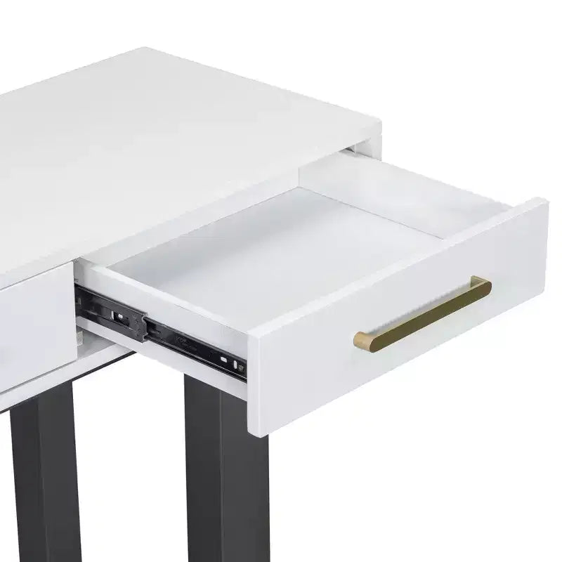 TUYOHW Console moderne avec 3 tiroirs de rangement, table d'entrée extra longue de 145 cm pour entrée, couloir, salon, foyer