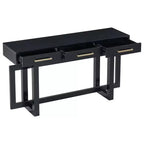 TUYOHW Console moderne avec 3 tiroirs de rangement, table d'entrée extra longue de 145 cm pour entrée, couloir, salon, foyer