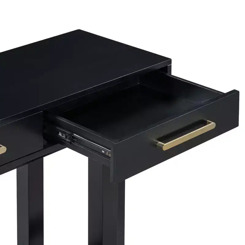 TUYOHW Console moderne avec 3 tiroirs de rangement, table d'entrée extra longue de 145 cm pour entrée, couloir, salon, foyer