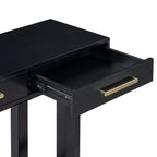 TUYOHW Console moderne avec 3 tiroirs de rangement, table d'entrée extra longue de 145 cm pour entrée, couloir, salon, foyer