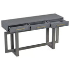 TUYOHW Console moderne avec 3 tiroirs de rangement, table d'entrée extra longue de 145 cm pour entrée, couloir, salon, foyer