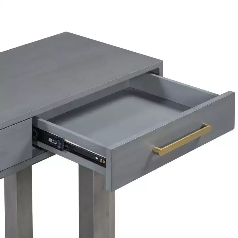 TUYOHW Console moderne avec 3 tiroirs de rangement, table d'entrée extra longue de 145 cm pour entrée, couloir, salon, foyer