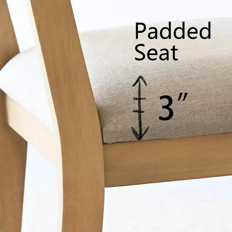 Lot de 2 chaises de salle à manger modernes sans accoudoirs avec dossier en rotin tressé et cadre en bois, chaises d'appoint élégantes pour cuisine ou salle à manger - Panipeachy