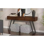 Console et table de canapé Lowry en noyer