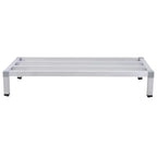 Support de rayonnage en aluminium avec une capacité de 450 kg, étagère alimentaire de sol commerciale pour restaurants, cuisines, magasins